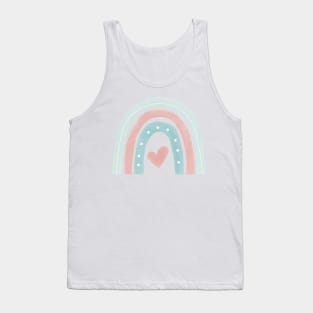 2-colours water colour rainbow Tank Top